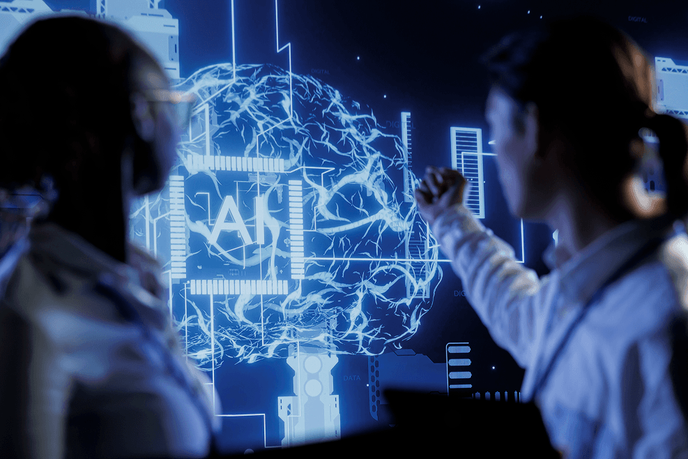 PDAARC Privacy page banner showing person interacting with a digital brain interface on futuristic screen